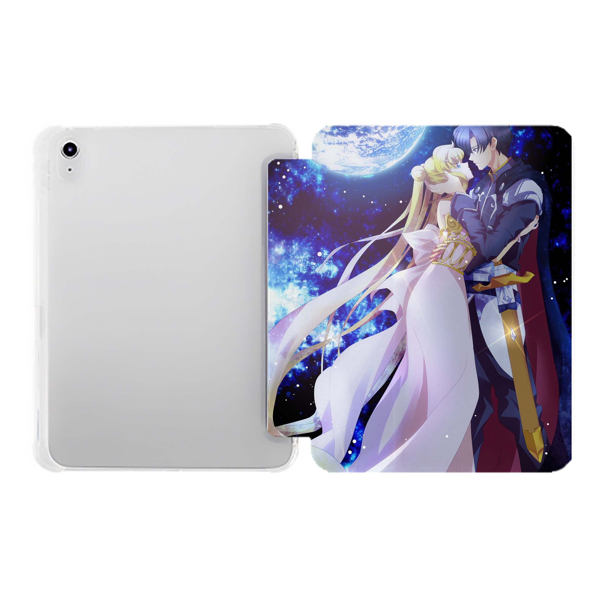 （画像用） 美少女戦士セーラームーン Sailor Moon IPad ケース ペン収納付き 三つ折りスタンド PUレザー×シリコン 対応機種9.5/10.5/10.9インチ